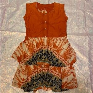 Orange Layered Dress